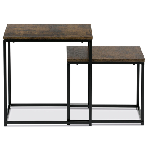 Odkládací stolek 50x50x52cm, mdf, old wood, AF-076 OLW