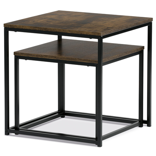 Odkládací stolek 50x50x52cm, mdf, old wood, AF-076 OLW