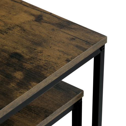 Odkládací stolek 50x50x52cm, mdf, old wood, AF-076 OLW