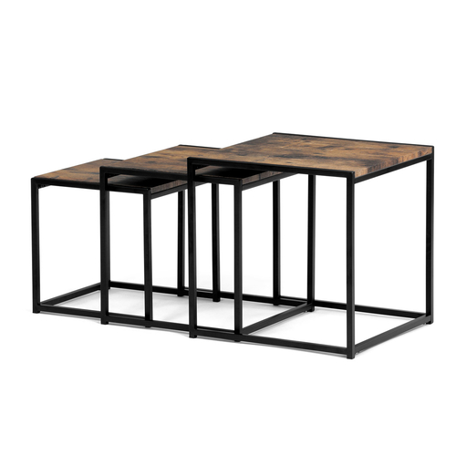 Konferenční stolek 45x45x45cm, mdf, old wood, AF-3003 OLW