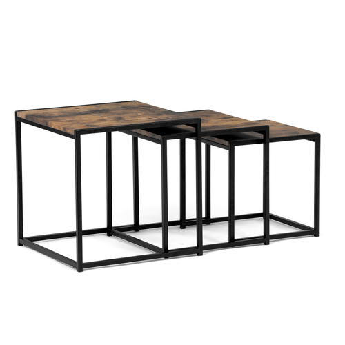 Konferenční stolek 45x45x45cm, mdf, old wood, AF-3003 OLW