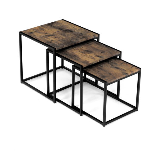 Konferenční stolek 45x45x45cm, mdf, old wood, AF-3003 OLW