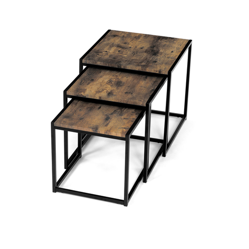 Konferenční stolek 45x45x45cm, mdf, old wood, AF-3003 OLW