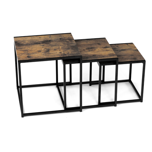 Konferenční stolek 45x45x45cm, mdf, old wood, AF-3003 OLW