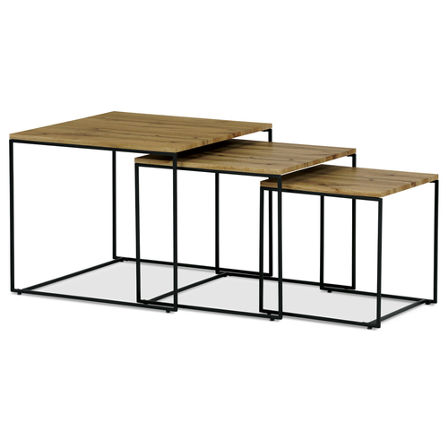 Konferenční stolek 60x60x51cm, mdf, divoký dub, AF-3008 OAK