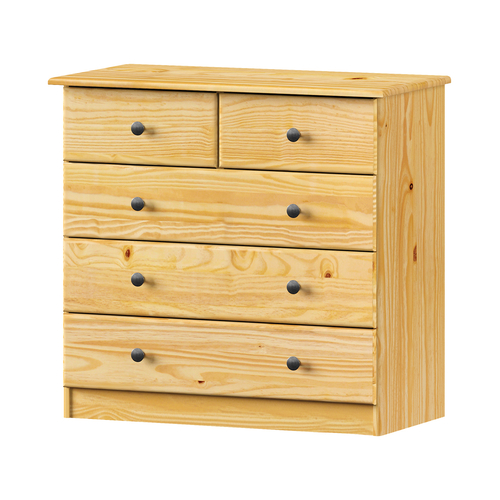 Prádelník 3 + 2 zásuvky 918K, kovové úchytky