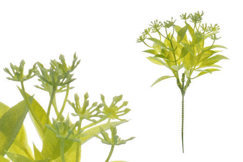 Zeleň - umělá přízdoba, zápich, zelená barva