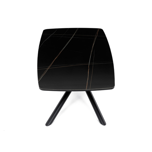 Konferenční stolek 120x70x46cm, slinutá keramika, mramor, AHG-X7227 BK