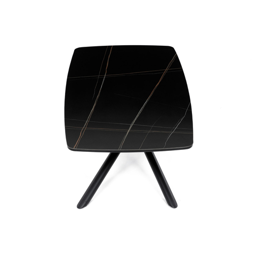 Konferenční stolek 120x70x46cm, slinutá keramika, mramor, AHG-X7227 BK