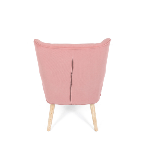 Křeslo ušák, růžová, manšestrová látka, AK-314 PINK2