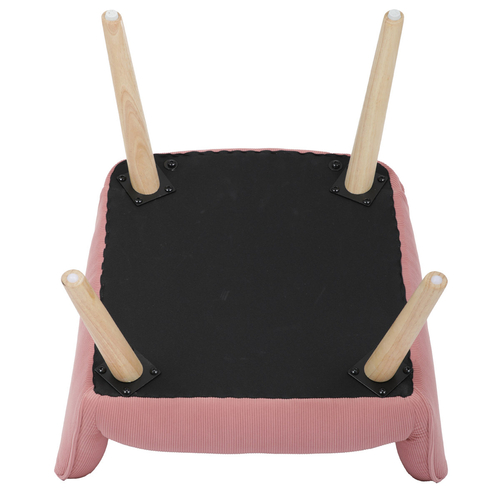 Křeslo ušák, růžová, manšestrová látka, AK-314 PINK2