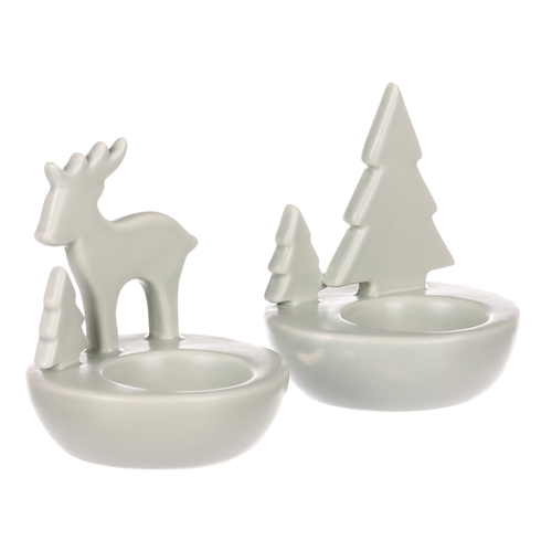 Svícen porcelánový - na čajovou svíčku, mix 3 druhů, cena za 1 ks