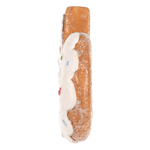 Hvězda a donut - ozdoby z terakoty, imitace perníku, cena za 1 ks