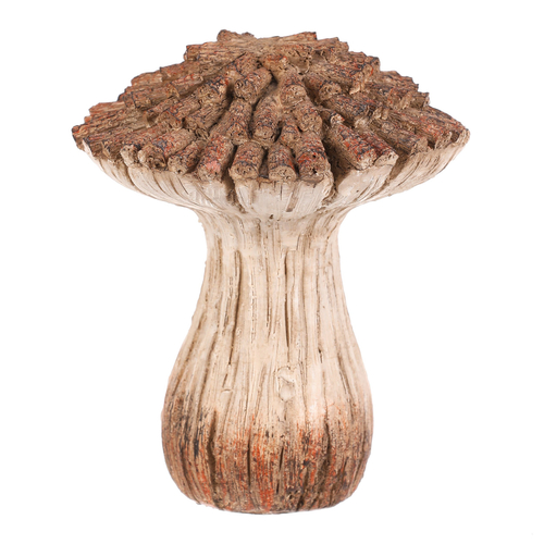 Houba z polyresinu - zahradní dekorace, vel. M, béžovo-hnědá