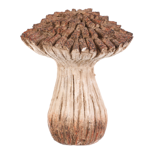 Houba z polyresinu - zahradní dekorace, vel. M, béžovo-hnědá