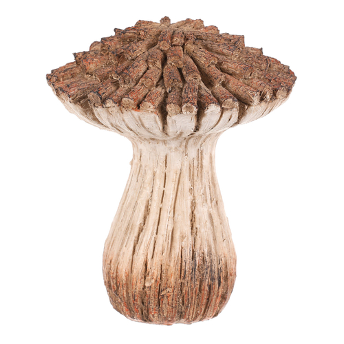 Houba z polyresinu - zahradní dekorace, vel. M, béžovo-hnědá