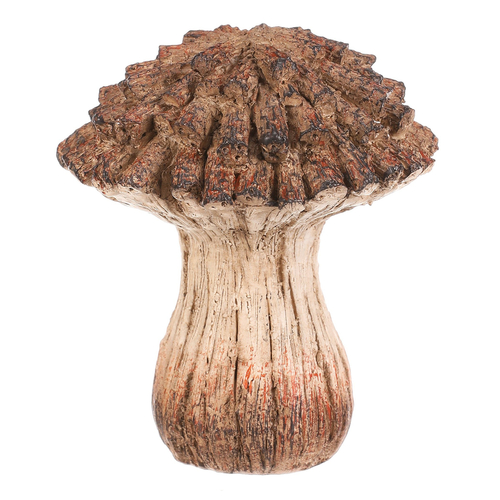 Houba z polyresinu - zahradní dekorace, vel. S, béžovo-hnědá