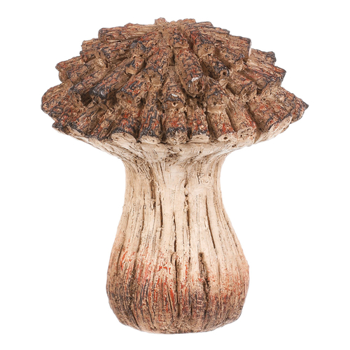 Houba z polyresinu - zahradní dekorace, vel. S, béžovo-hnědá