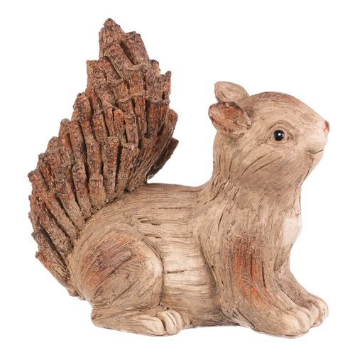 Veverka - polyresinová figurka, béžovo-hnědá