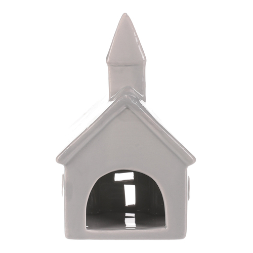 Domek - svícen na čajovou či LED svíčku, keramický.