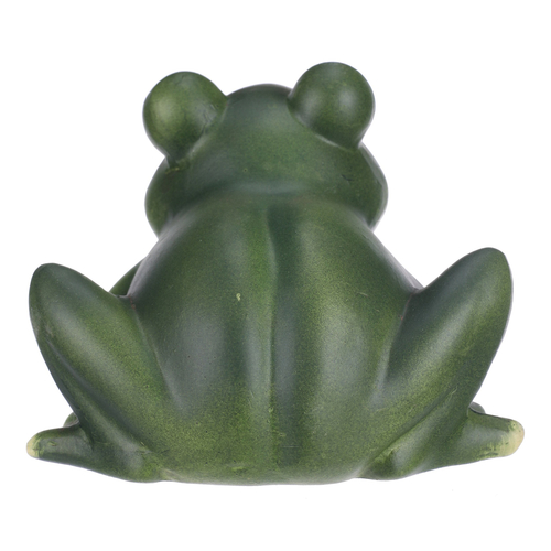 Žába - keramická figurka, vel. L, zelená