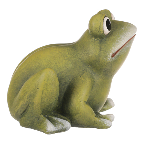 Žába - keramická figurka, vel. L, zelená