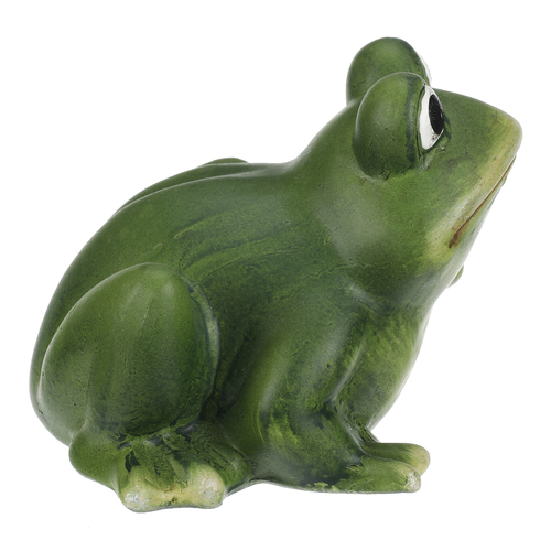 Žába - keramická figurka, vel. M, zelená