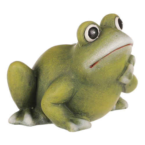 Žába - keramická figurka, vel. M, zelená
