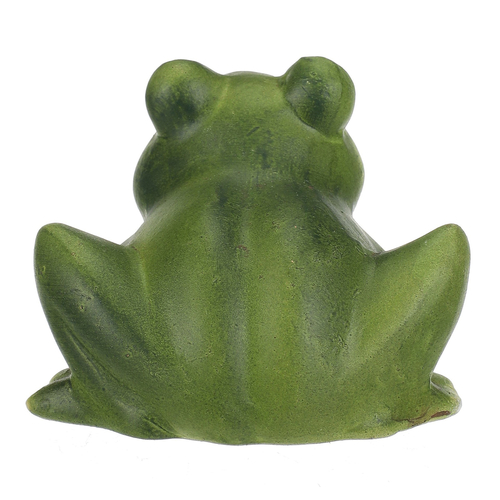 Žába - keramická figurka, vel. S, zelená