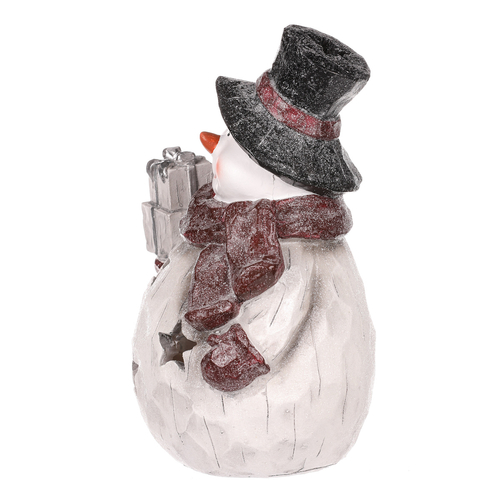 Sněhulák - figurka z polyresinu, LED osvětlení