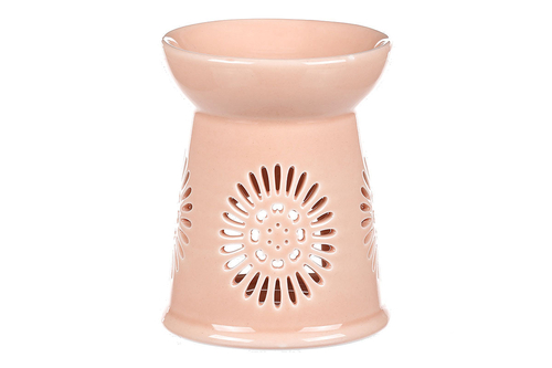 Aromalampa s motivem sedmikrásky, meruňková barva, porcelán