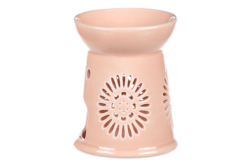 Aromalampa s motivem sedmikrásky, meruňková barva, porcelán