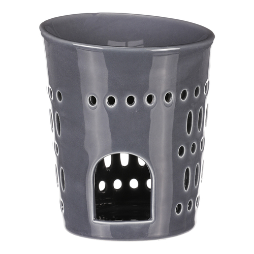 Aromalampa - porcelánová, otvory po obvodu, barva modrá