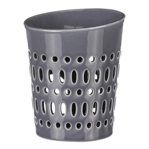 Aromalampa - porcelánová, otvory po obvodu, barva modrá