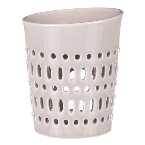 Aromalampa - porcelánová, otvory po obvodu, barva krémová