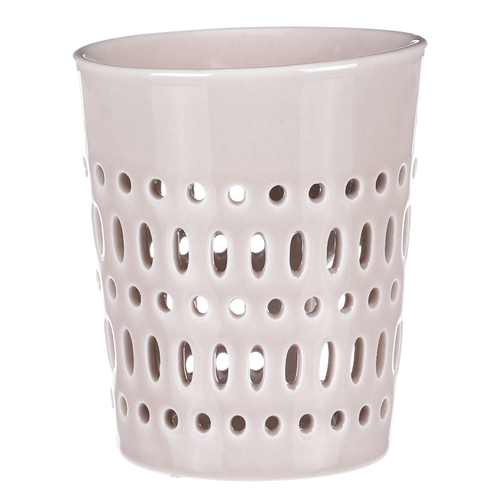 Aromalampa - porcelánová, otvory po obvodu, barva krémová