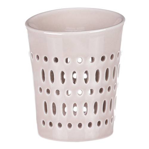 Aromalampa - porcelánová, otvory po obvodu, barva krémová