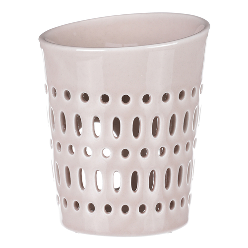 Aromalampa - porcelánová, otvory po obvodu, barva krémová