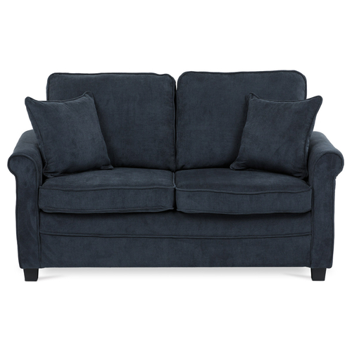 Dvoumístná pohovka, modrá, manšestrová látka, ASB-4170 BLUE2