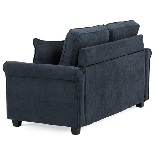 Dvoumístná pohovka, modrá, manšestrová látka, ASB-4170 BLUE2