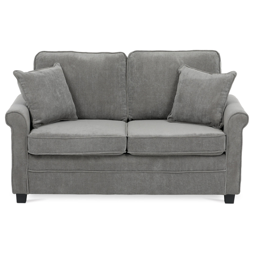 Dvoumístná pohovka, šedá, manšestrová látka, ASB-4170 GREY2