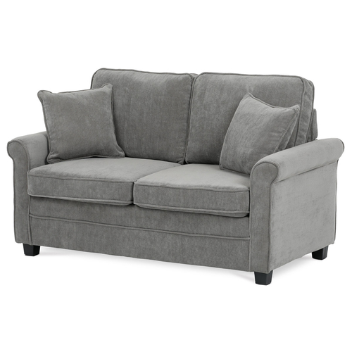 Dvoumístná pohovka, šedá, manšestrová látka, ASB-4170 GREY2