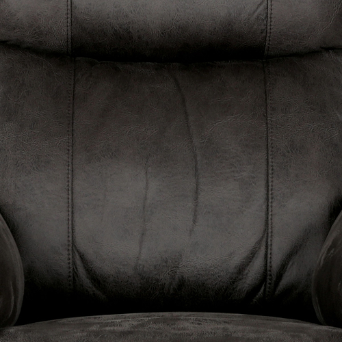 Relaxační sedačka 3+1+1, potah hnědá látka v dekoru broušené kůže, funkce Relax I/II s aretací