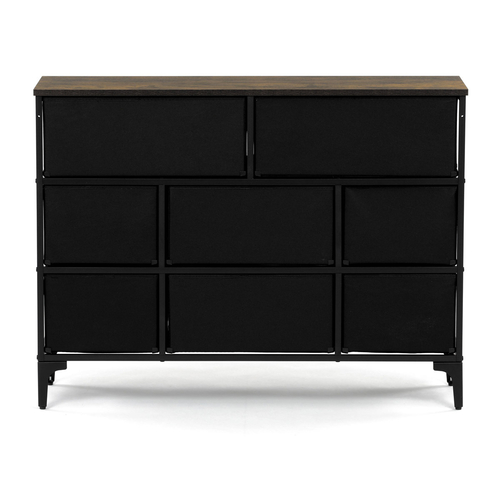 Komoda 103x30x78cm, mdf, vícebarevná, AUK-W2104 BK