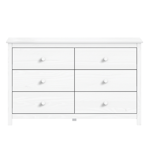 Komoda 6 zásuvek TORINO bílá