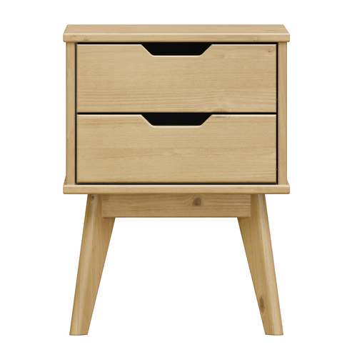 Noční stolek 2 zásuvky BONITO vosk