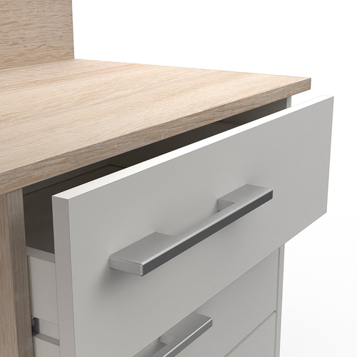 Psací stůl rohový THALES 484881 dub/bílá