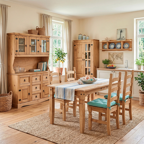 Nástěnná police CORONA vosk 16492