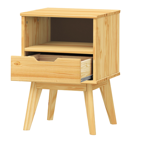 Noční stolek 1 zásuvka BONITO lak