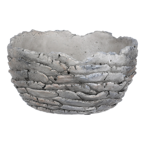 Obal betonový - imitace zkamenělé kůry, barva šedá